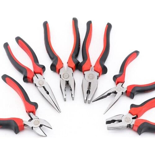 Free Shipping 8" Wire-Cutter Pliers 6" Nipper Pliers Sharp-noes Diagonal Pliers Labor-saving Industrial Grade Vise T5-1037