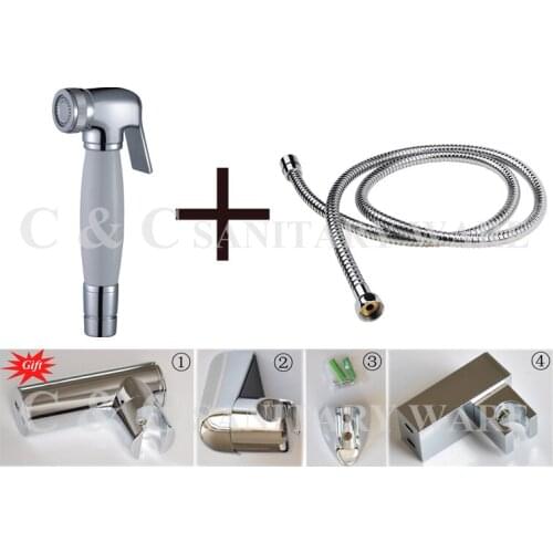 C&C Brand + 100% Quality Assurance) Handheld Shattaf Bidet Toilet Spray Shower With Hose And Holder (Gift) A2004S