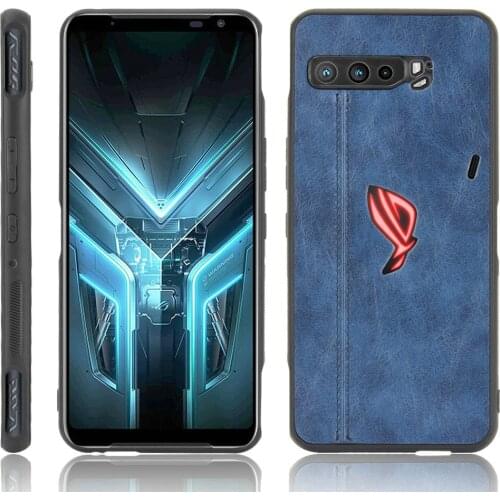 For Asus Rog Phone 3 ZS661KS Case Bumper Leather Back Panel Rog 5 Pro Ultimate 5G Case Rog3 Strix Phone5 360 Protect Back Cover