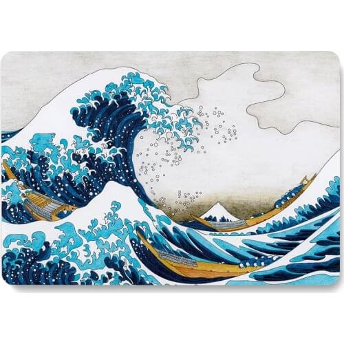 The Great Wave off Kanagawa Paint Pattern Laptop Case For MacBook Retina Air 11 12 13.3 New Pro 15.4 16 inch Cover shell