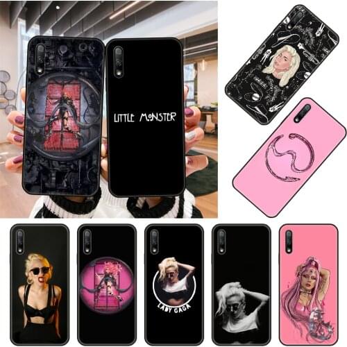 Phone Case For Huawei Honor 9X 9 9A 10 20 8X 8A 8S 7X 7A i 6A Pro Play Lite Black Cover Prime Silicone Coque Soft Lady Gaga