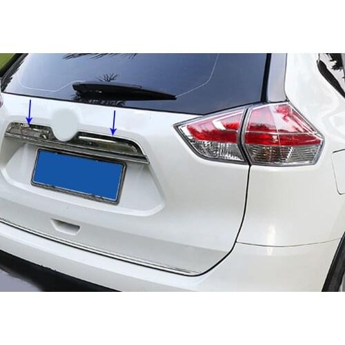 Car Rear License Plate Door Bottom Tailgate Frame Plate Trim Lamp Parts For Nissan X-Trail XTrail T32/Rogue 2017 2018 2019 2020
