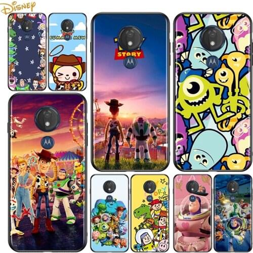 Toy Story Cute for Motorola G9 G8 G E7 E6 One Play Marco Hyper Fusion Stylus Power Edge Plus Black Phone Case
