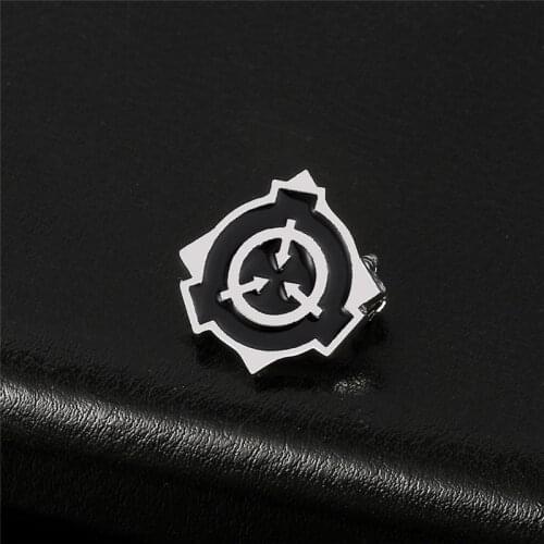New Secret Laboratory SCP Foundation Badge Pins Brooches Special Containment Procedures Metal Brooch Fans Bag Hat Accessory