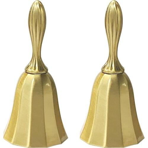 New 2 Call Bell Wedding Bell Dinner Bell Golden Temple Bell Classroom Bell