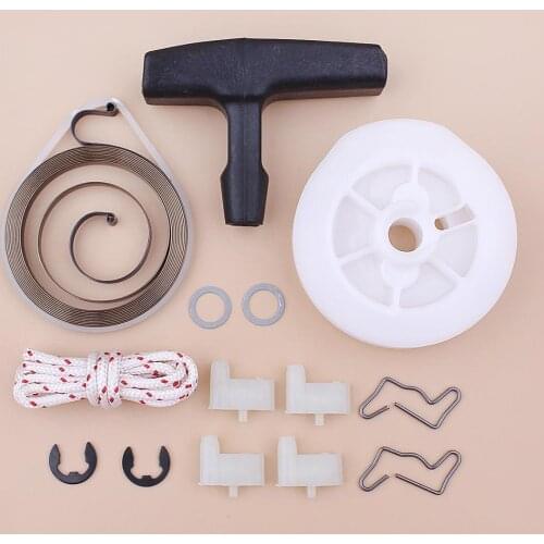 Recoil Starter Pulley Spring Grip Rope Pawl Kit For Stihl MS390 MS290 039 029 Chainsaw Part