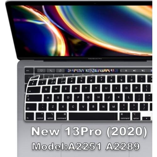 Russian For A2289 A2251 macbook pro13 2020 Keyboard cover Laptop protective film 13 inch silicone keyboard cover French Spanish