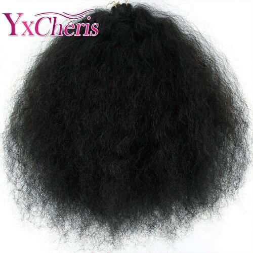 Synthetic Marley Braids Crochet Fluffy Hair Ombre Soft Braids 18 inches Braiding Hair Extensions