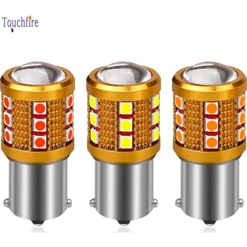 2pcs 1156 P21W 1157 BAY15D T20 W21W 7440 WY21W 3030LED 24SMD LED Canbus Car Bulb Turn Signal No Hyper Flash Amber Light 12V Lamp