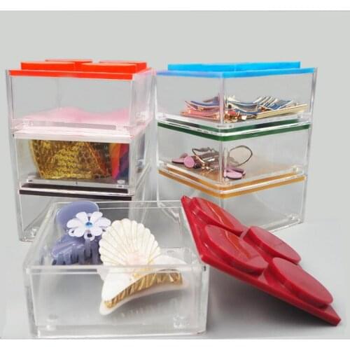 2020 New Transparent Silicone Mould Resin Decorative Craft DIY Foldable storage box Mold epoxy resin molds for jewelry