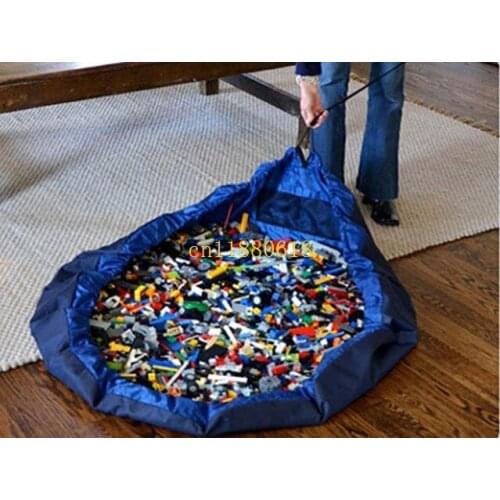 30pcs/lot Free Shipping 150cm Portable Kids Children Infant Baby Play Mat Large Storage Bags Toys Organizer Blanket Rug Boxes