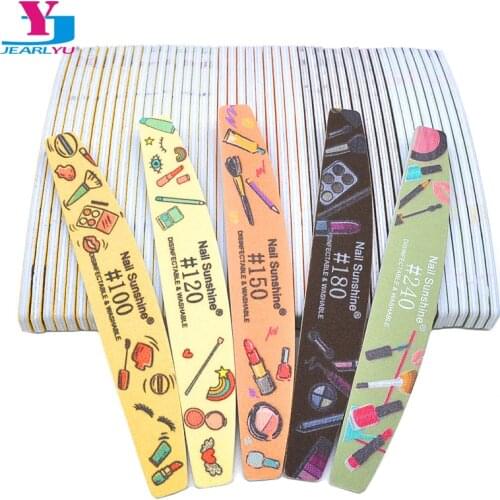 50 Pcs High Quliaty Nail Files Thick Acrylics For Nails Professional Manicure Files 100 120 150 180 240 Grit Sanding Tools Sets