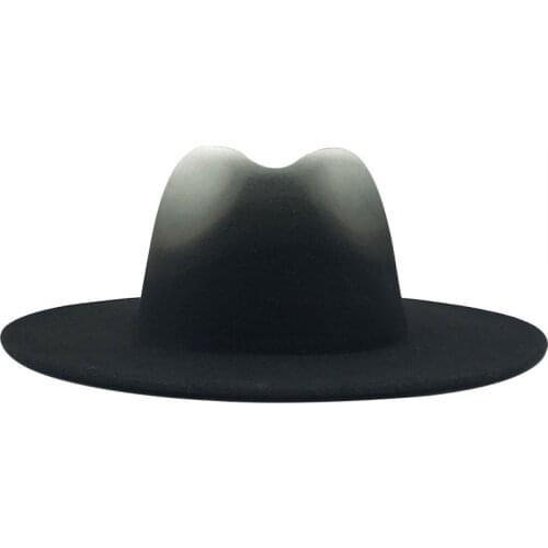 4pcs Fedoras Wholesale Bulk Womens Mens Hat Male Female Felt Fedora Hats For Women Men Woman Man Panama Caps Wide Brim Cap