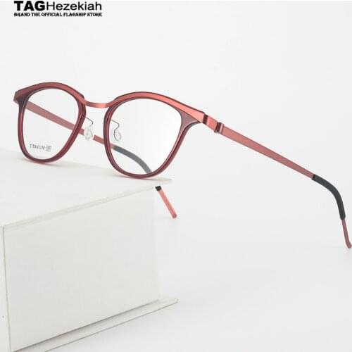 9904 Brand titanium Glasses Frame women Retro 2021 designer eyeglasses frames for women myopia computer Denmark spectacle frames