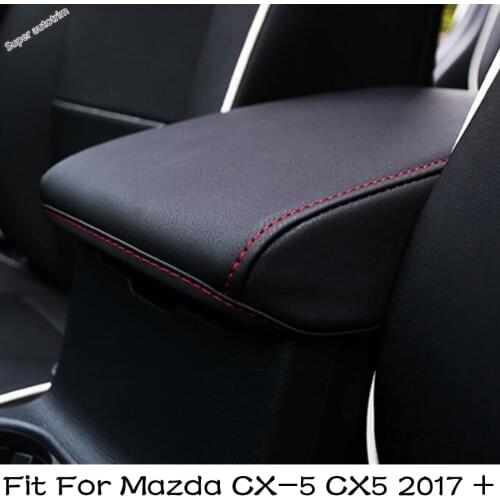 Lapetus Fit For Mazda CX-5 CX5 2017 2018 2019 2020 2021 Armrest Box Holster Protection Cover Trim / Interior Kit