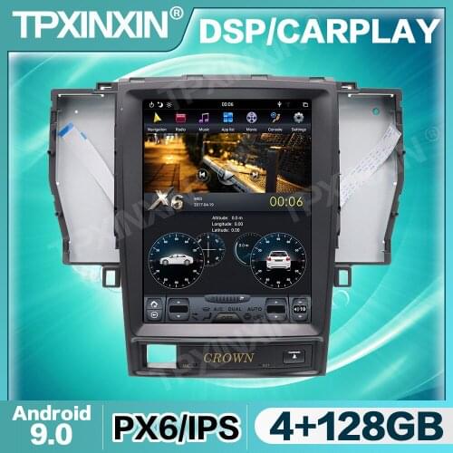 Tesla IPS Screen Android 9 Car Radio For Toyota Crown 2012 Multimedia Video DVD Player Navigation HeadUnit GPS 2din Accessories