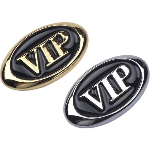 Car styling 3D Door Window Emblem Badge Body Decal Motorcycle Metal Decoration VIP Sticker Auto Motorcycle Accessories