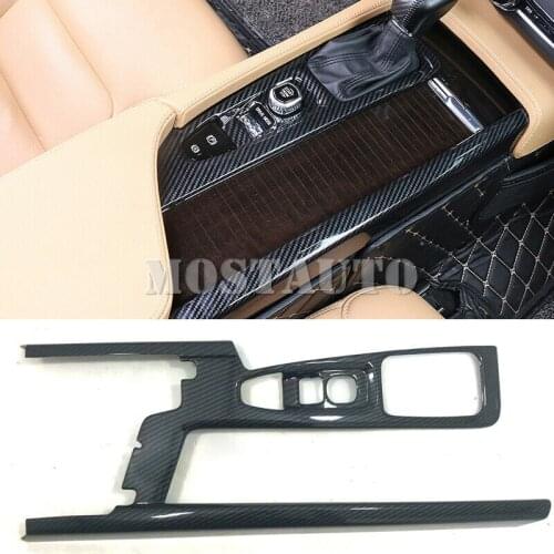 For Volvo S90 V90 2017-2021 ABS Carbon Fiber Interior Gear box Panel Cover Trim 1pcs Car Accessories Interior Car Decor Car Trim