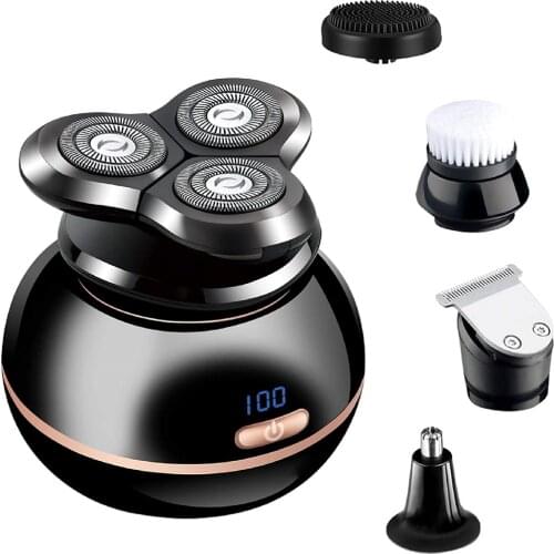 Head Shavers for Bald Men 2 Speed Electric Shaver Mens Electric Razor Shaving Kit Skull Shaver Rotary Shaver ，Waterproof