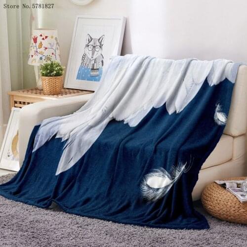Bohemia Feather Flannel Blanket 3D Print Dreamcatcher Fleece Blanket For Bedroom Throw Blanket Nap Office Bedspread For Bed