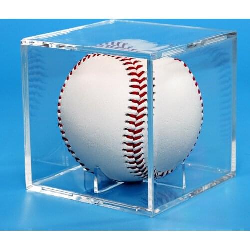 Hot Acrylic 9 Inch Baseball Box Display Golf Tennis Ball Transparent Case for Souvenir Storage Box Holder Uv Protection Dustproo