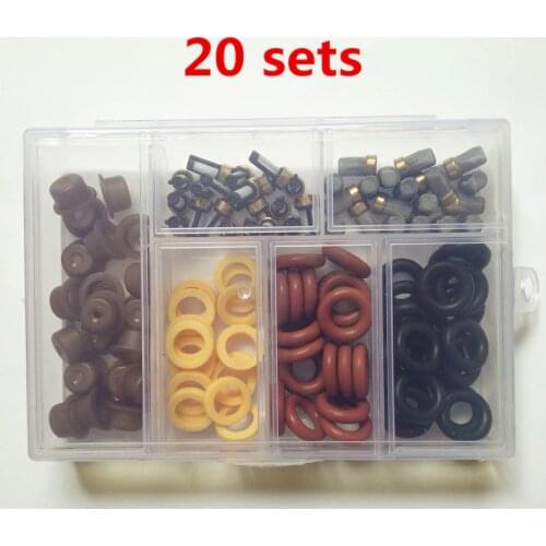 20sets Fuel Injector Repair Kit /Rebuild Kit O rings Filters Caps For Ford Mustang 1987-03