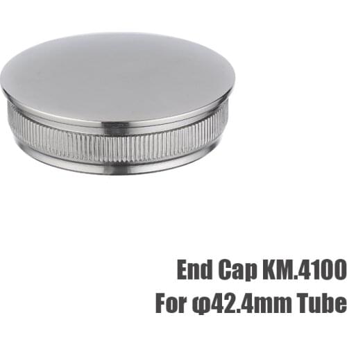 KINMADE Stainless Steel End Cap for 42.4mm Handrail tube (2pcs)