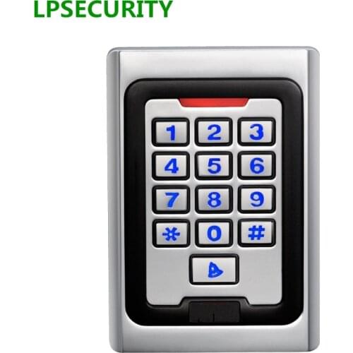 LPSECURITY Outdoor LED Keypad Metal Standalone Access Control Wiegand 26 Fast Operating Speed RF Door Access