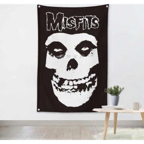 Music Theme Four Holes Wall Hanging Pop Rock Band Signboard Flag & Banner Rock Music Stickers Canvas Painting Tapestry Wall Art