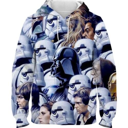 New Movie Star Wars Hoodies Men Women Children Long Sleeve Cool ver Darth Vader 3D Print Sweatshirts Fashion Coat Clothing