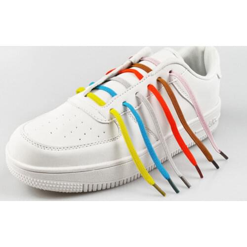 New Style Multi Color Elastic No Tie Shoelaces Semicircle Shoe Laces For Kids and Adult Sneakers Quick Lazy Shoelace