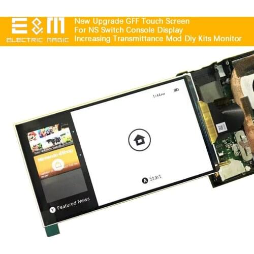 New Upgrade GFF Touch Screen For NS Nintendo Switch Console Display Increasing Transmittance Mod Diy Kits Monitor