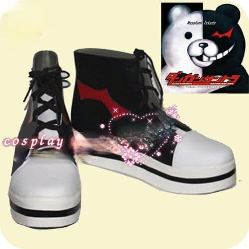 Dangan ronpa V3 Monokuma Anime Characters Shoe Cosplay Shoes Boots Party Costume Prop