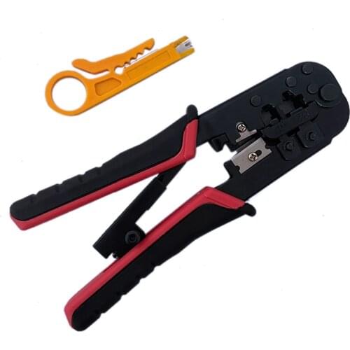 RJ45 Crimping Tool RJ45 Network Cutting Tools 8P Crimper Cutter Stripper Plier for Modular RJ12 RJ11 Crimp Crimper