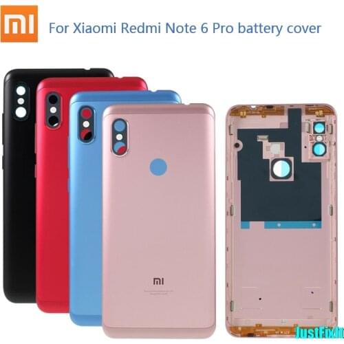 Original Housing Case For Xiaomi Redmi Note 6 Pro Battery Back Cover Replacement Parts Case For Redmi Note6 pro