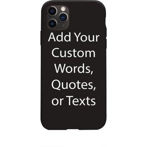 Personalized Custom Picture Photo Image Phone Case Cover Sotf Black for Iphone SE 2020 11pro Max 6 6s 7 8plus 5s 5 X XS XR Xsmax