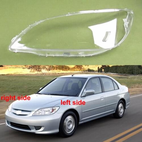 Front Headlamps Cover Transparent Lampshade Lamp Shell Masks Headlight Cover Lens For Honda Civic 2003 2004 2005