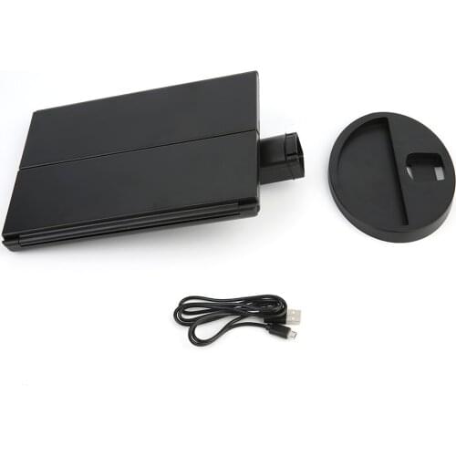 Portable Three Folding Table LED Lamp Luminous Makeup Mirror Cosmetic Mirror Adjustable Tabletop Countertop Light Mirror new