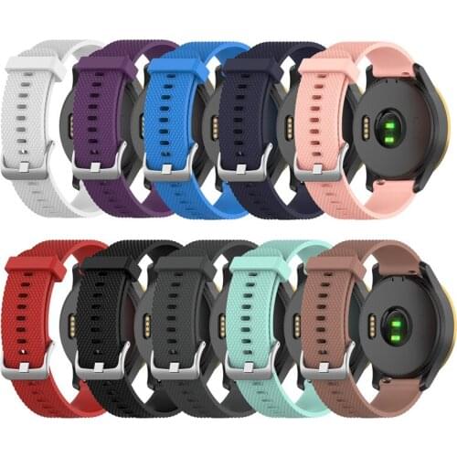 22mm/20mm watch Strap for Samsung galaxy watch Active 2/3 45mm 41mm/46mm/42mm Gear S3 silicone bracelet Amazfit bip-U-S GTS band