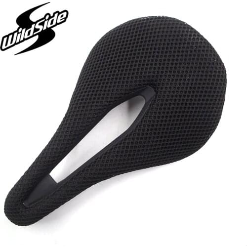 Wildside bicycle saddle Mesh nylon Comfortable and breathable men women seat for mountain road bike lightweight tt racing saddle