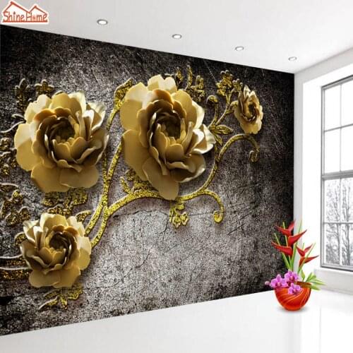 ShineHome-3d Phone Removable Wallpaper Contact Paper Wall Papers Home Decor Mural Wallpapers 3d Peel and Stick Papel De Parede