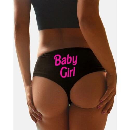 2020 Womens Funny Panties Lingerie G-string Briefs Underwear Sexy T string Thongs Letter Printed underpants Free shipping