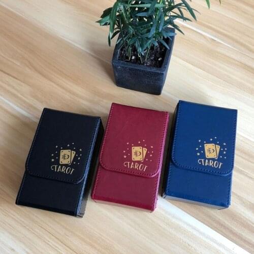 Capacity Tarot Cards Box PU Leather Tarot Case Container Collection CCG MTG Board Game Card Sleeve Holder Box