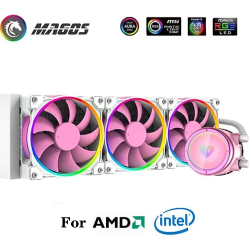 CPU AIO Water Cooler For Intel LGA2066/2011/1200/1151/1150/1155/1156 AMD AM4 One-piece 360 Radiator 5V 3PIN ARGB SYNC