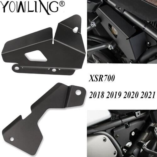XSR 700 Motorcycle Aluminum Frame Cover Brake Reservoir Guard Kit Decorative Protectors For Yamaha XSR700 2018 2019 2020 2021