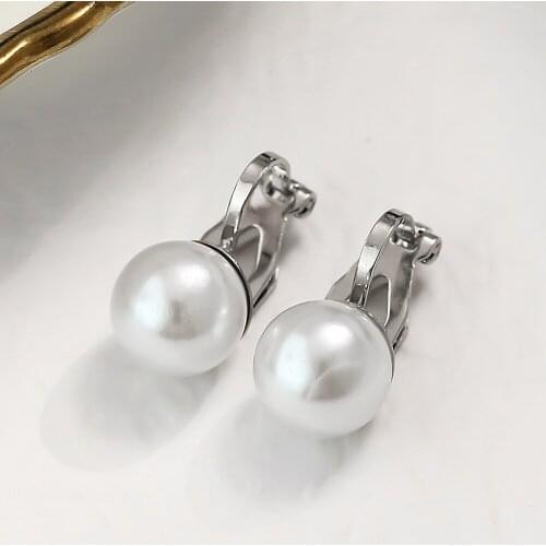 Woman Earrings Trendy Pearl 2021 Charm Clip Earring Non Pierced Anniversary Party Jewelry Girl Classic Unique Pendientes