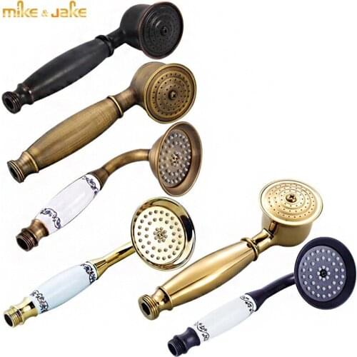 Gold hand shower European bathroom hand spray top spray shower head shower holder nozzle bathroomset