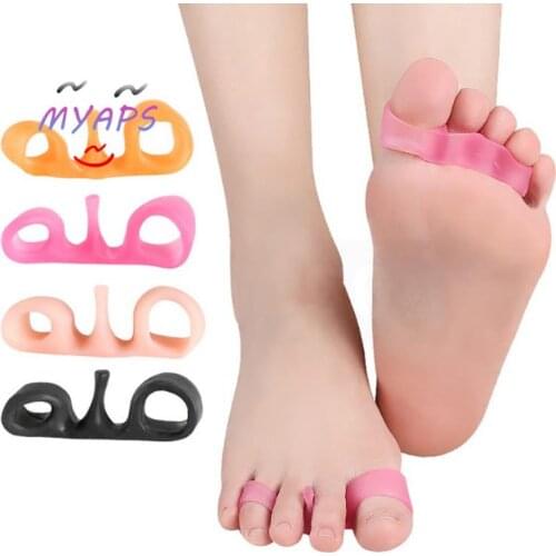 1 Pairs Toe Separator Four-Hole Snail Shape Bunion Pain Relief Splint Corrector