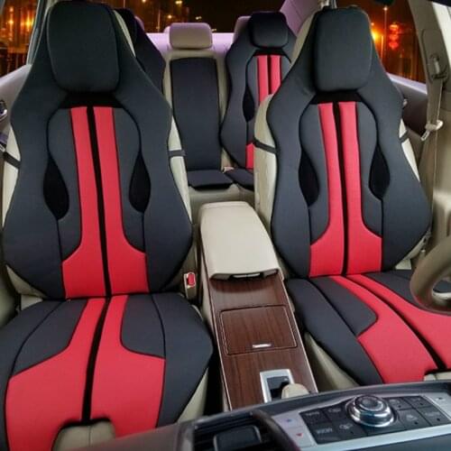1 Pc Luxury Car Front Seat Cover Universal Soft Seat Cushion Sports Fashion Interior Accessories Red Blue White Pad Protector