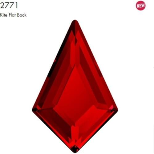 100% Original crystals from Austria 2771 6.4x4.2mm Kite Flat Back no hotfix rhinestone for nail art 2020 new